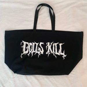 DOLLS KILL LARGE CANVAS TOTE